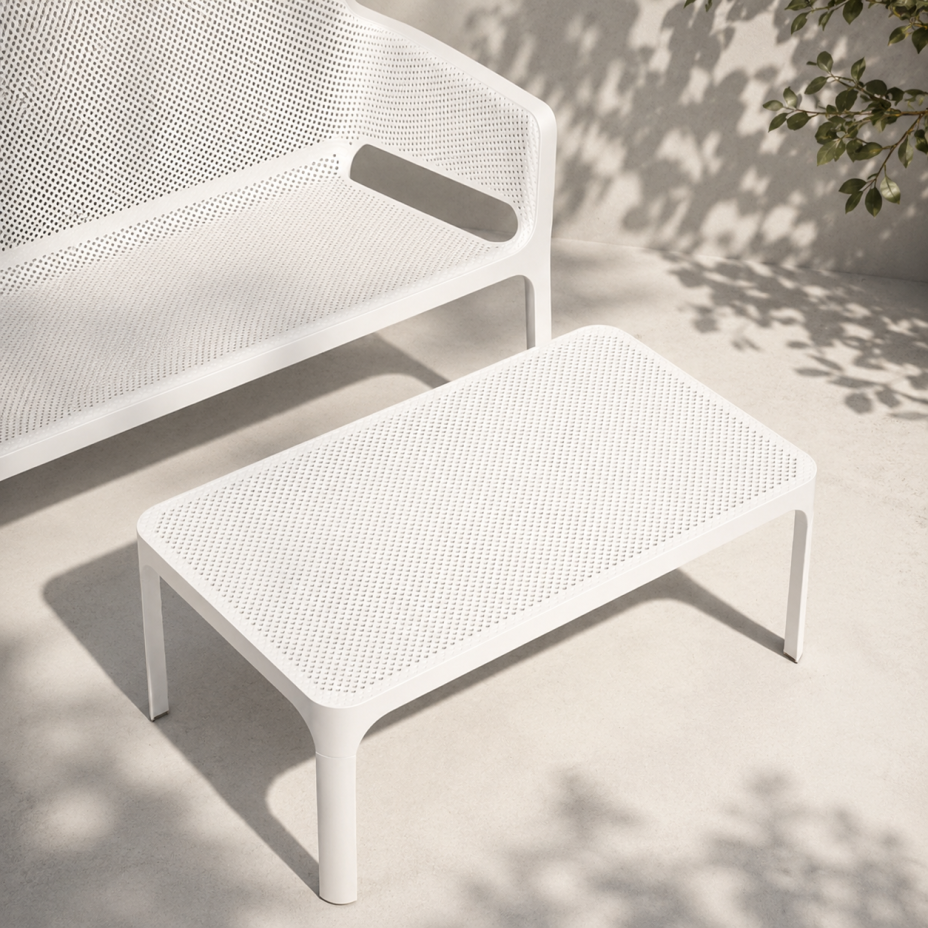 NET BENCH, скамья пластиковая (bianco/белый)