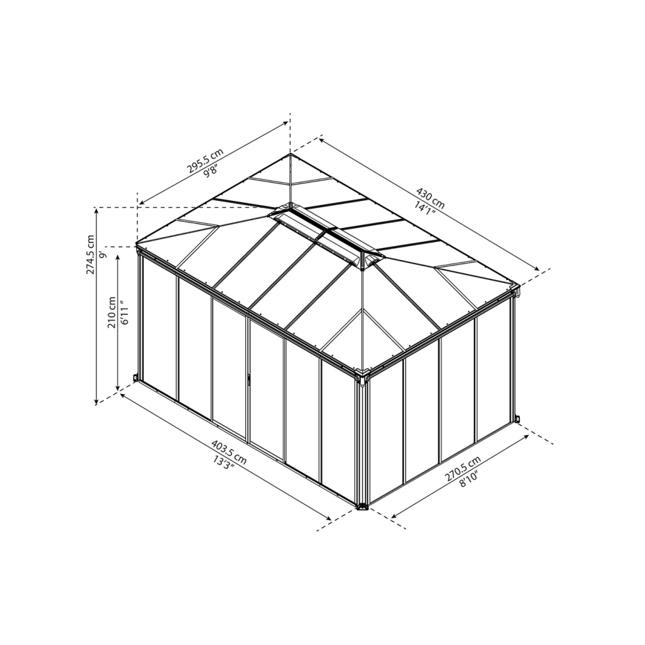Беседка Palram – Canopia Ledro 4300