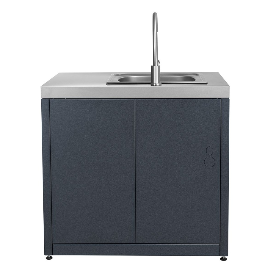 Модуль уличной кухни SMART-900 Шкаф с мойкой Helios