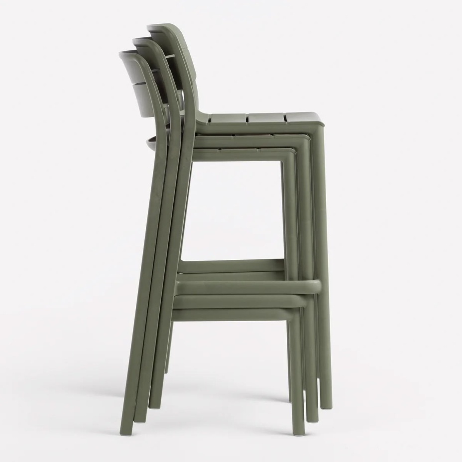 CASSIA STOOL, стул барный пластиковый (cactus/кактус)