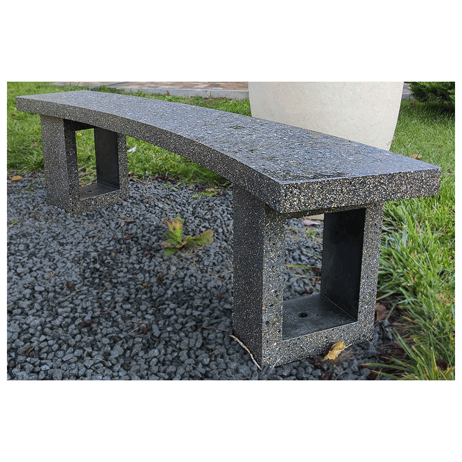 Скамья бетонная полукруглая (SKM180)