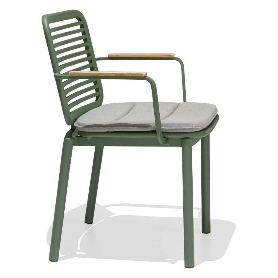 Кресло металлическое с подушкой Armona (Green)