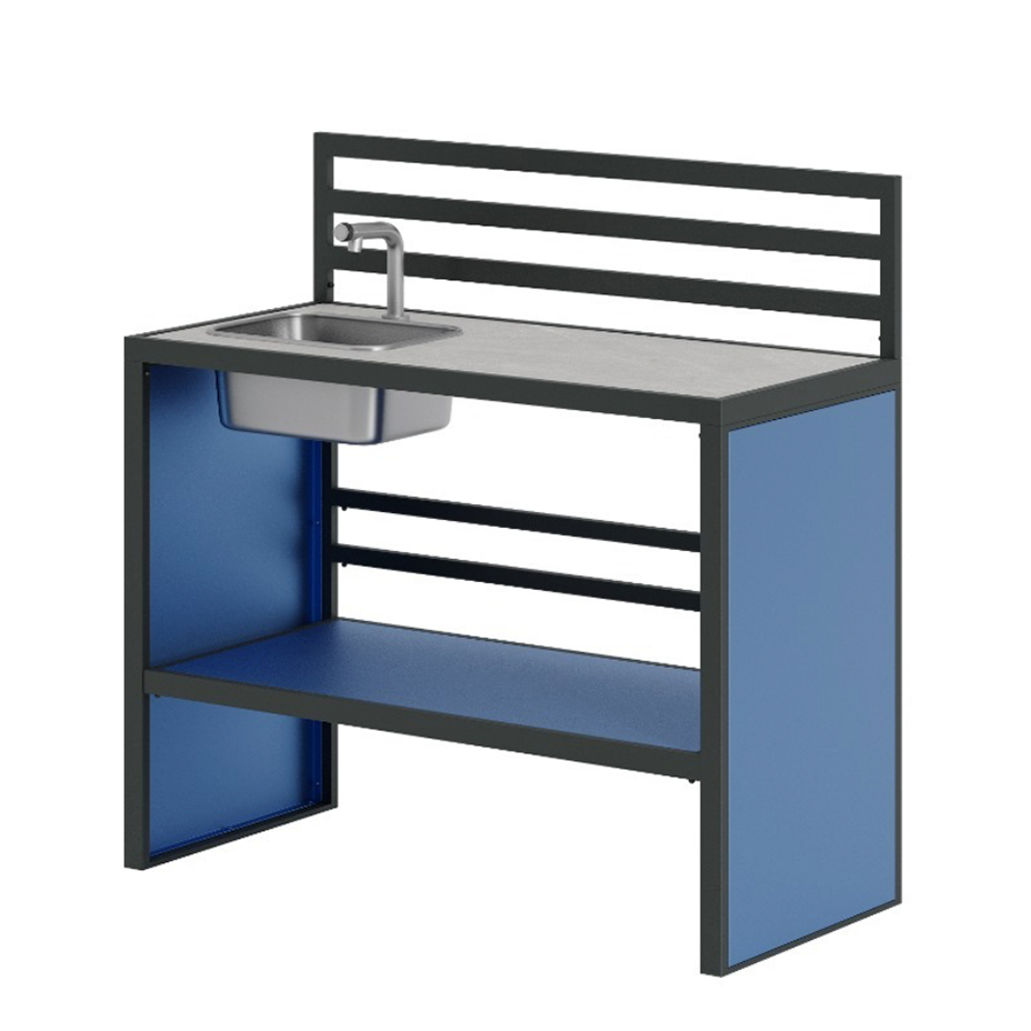 Кухня EMOLUMENTUM KITCHEN.MODEL 01 (голубой)