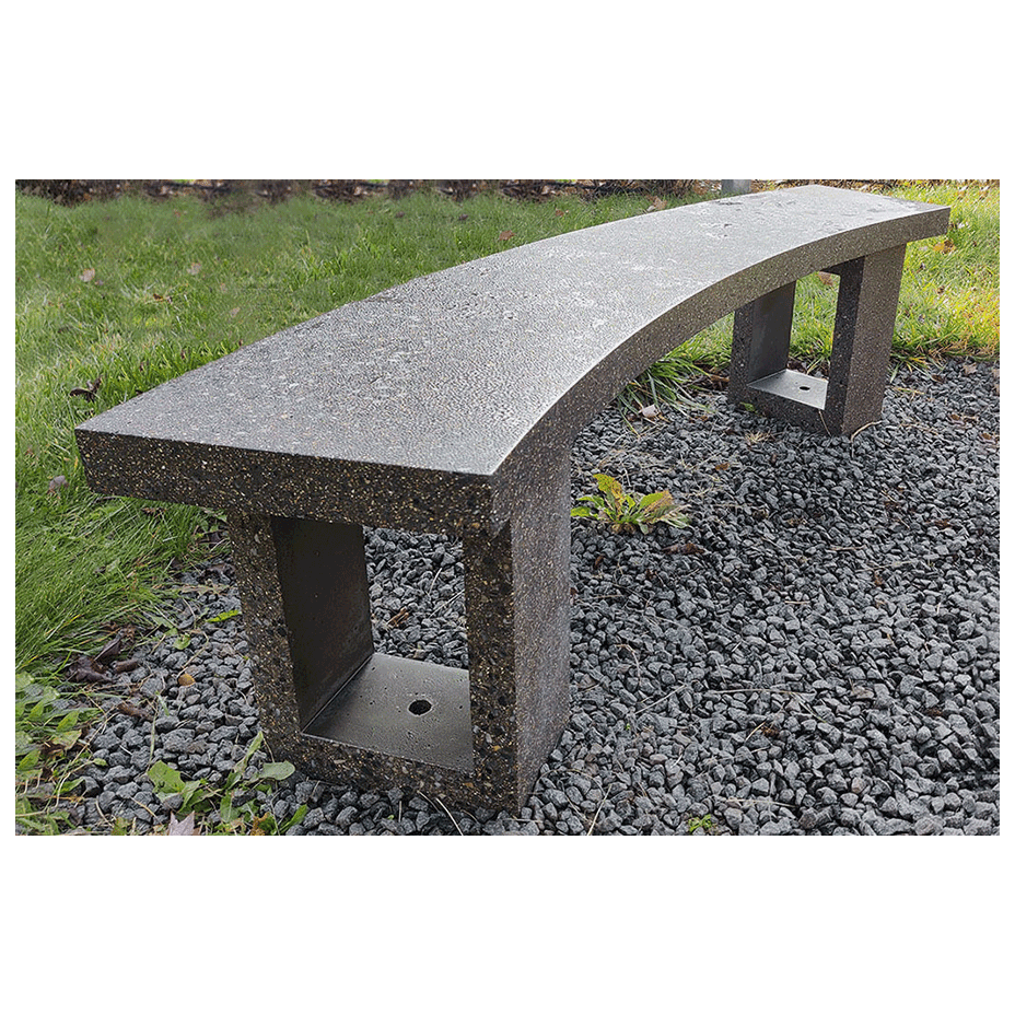 Скамья бетонная полукруглая (SKM180)